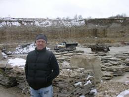Craig at the Eden Stone quarry
