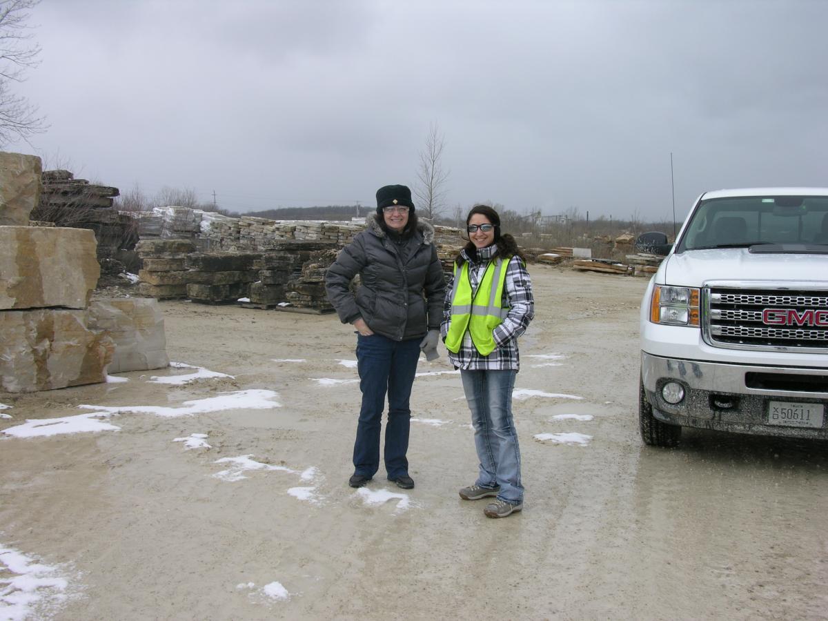Brandi & Angelina at the Eden Stone quarry